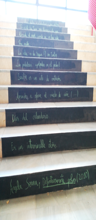 poema en escaleras