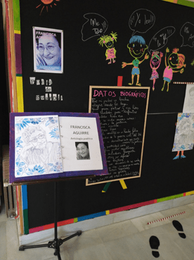 Tablón de la poeta de gusrdia